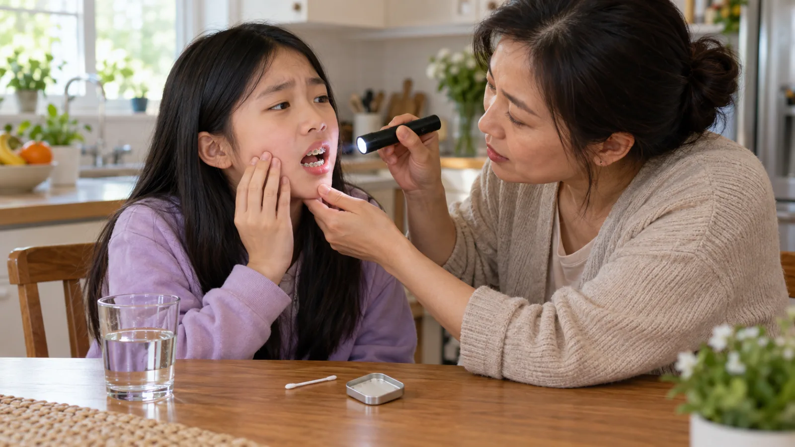 Trẻ bị bung mắc cài